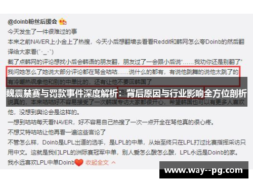 魏震禁赛与罚款事件深度解析：背后原因与行业影响全方位剖析